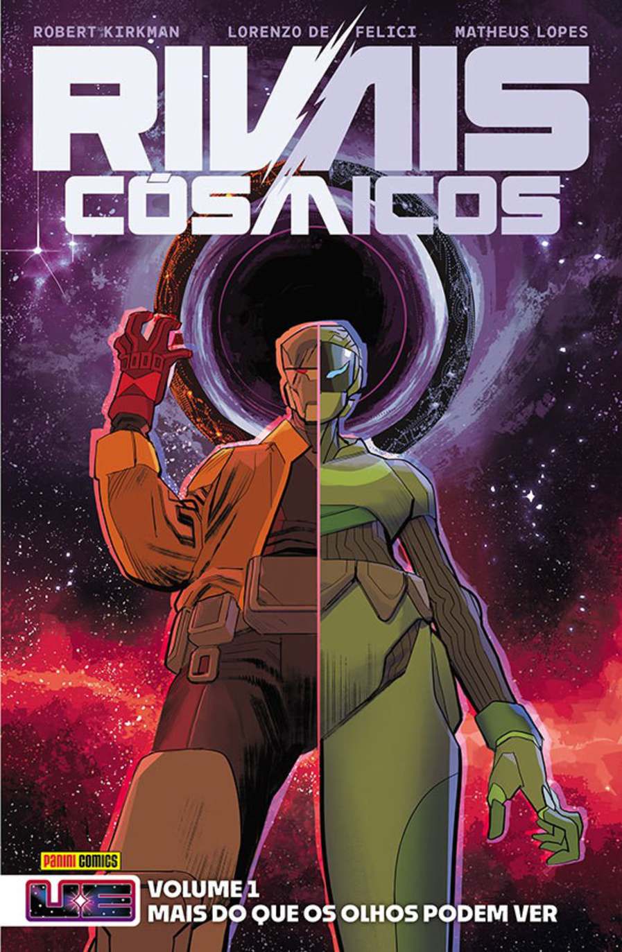 Capa brasileira de Rivais Cósmicos Vol. 1: Mais do que os Olhos Podem Ver